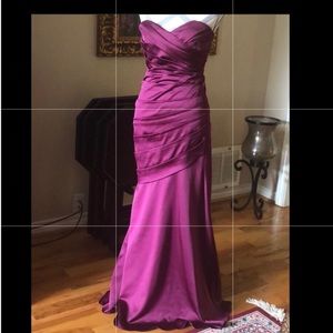 David bridal mermaid bridesmaid prom evening gown